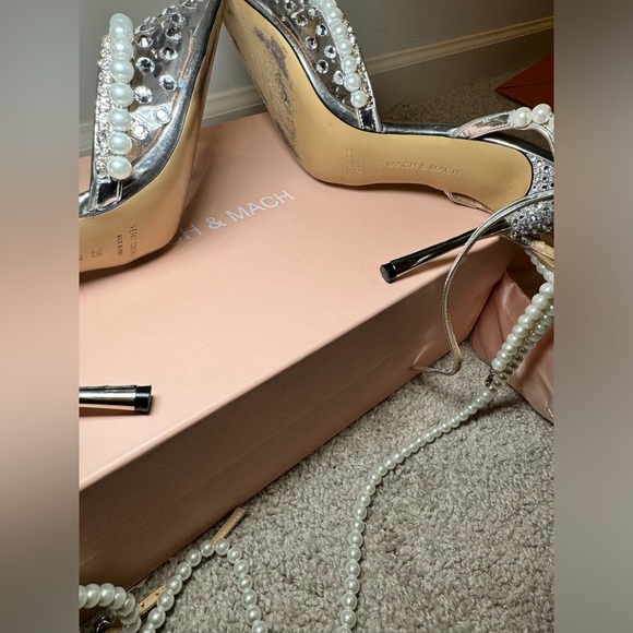 Mach & Mach diamond of Elizabeth PVC high heels - Picture 4 of 6